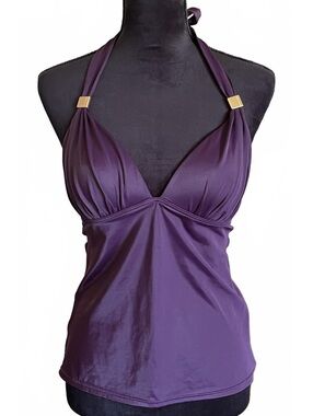 Victoria's Secret Purple Halter Tankini Swim Top